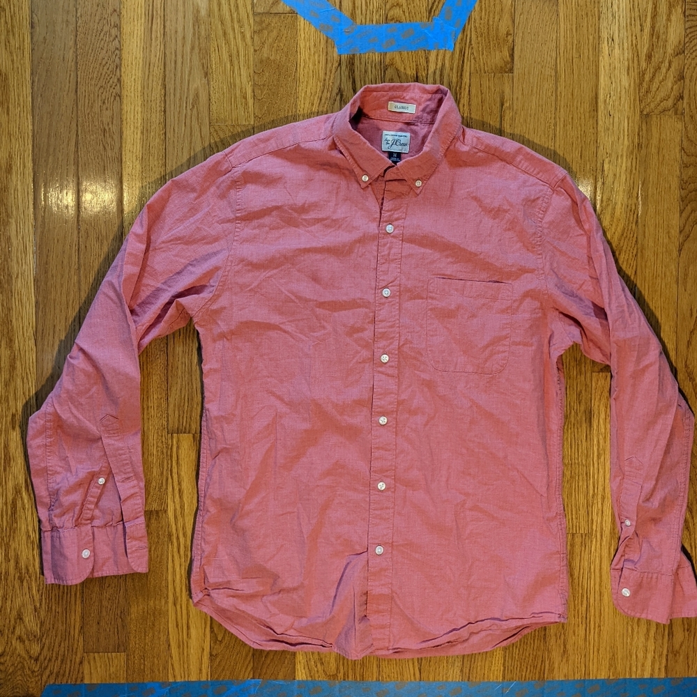 J. Crew Classic Men's Button Long Sleeve Shirt Size Medium